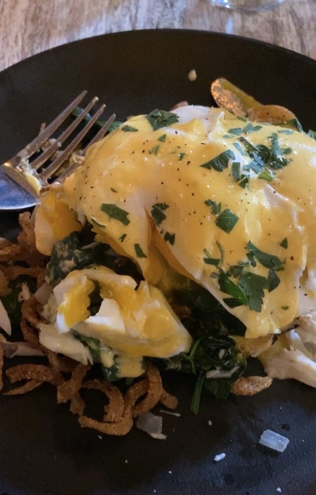 Crabby Egg Benedict.